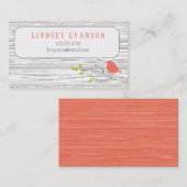 Carte D'appel Oiseau dans une télécarte d'arbre de bouleau (Devant / Derrière)