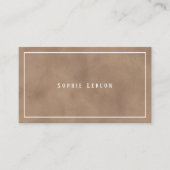 Carte D'appel Old-Brown Contact Cards with Modern Serif Name (Devant)