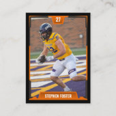 Carte D'appel Orange Football Card Football Player Photo (Devant)