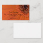 Carte D'appel Orange Gerber Daisy Graduate (Devant / Derrière)