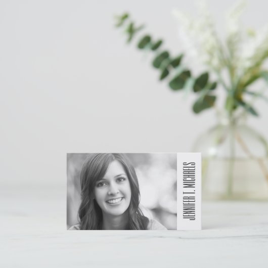 Carte D'appel Orchidées de blanc d'aquarelle de l'obtention du (Debout devant)