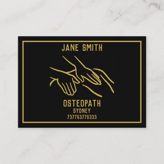 Carte D'appel Osteopath Professional (Devant)