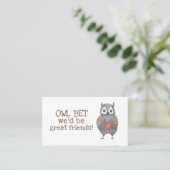 Carte d'appel Owl Kids (Debout devant)