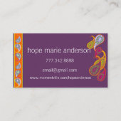 Carte D'appel Paisley Senior Pictures Senior Profile Card (Dos)