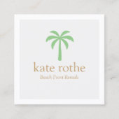 Carte D'appel Palmier vert moderne (Devant)