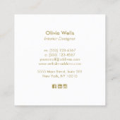 Carte D'appel Palmier vert moderne (Dos)