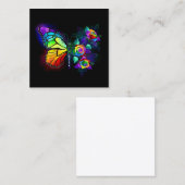 Carte D'appel Papillon arc-en-ciel (Devant / Derrière)