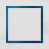 Carte D'appel Papillons d'or sur un Arrière - plan bleu (Dos)