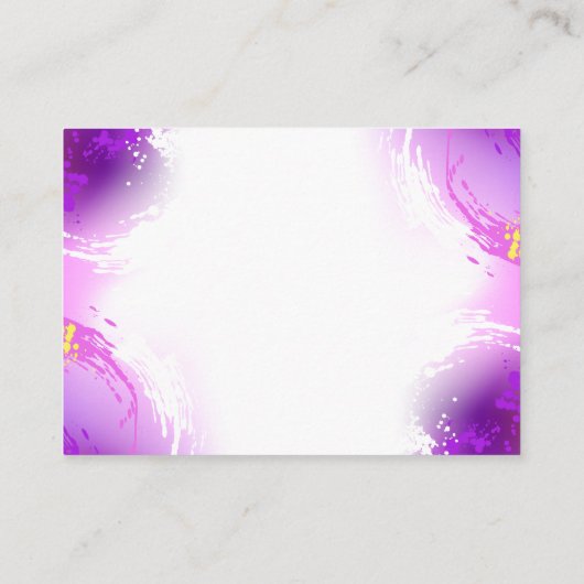 Carte D'appel Papillons Monarque sur Arrière - plan pourpre (Dos)