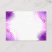 Carte D'appel Papillons monarques sur fond violet (Dos)