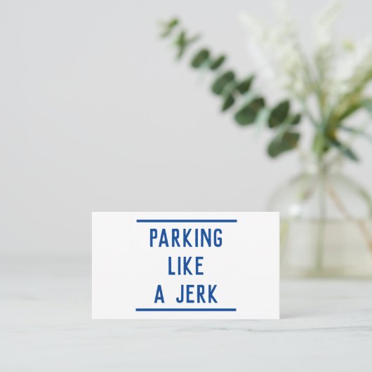Carte D'appel Parking incorrect (Debout devant)