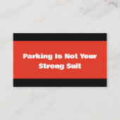 Carte D'appel Parking Sarcastique (Devant)