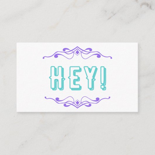 Carte D'appel Parler anglais (Devant)