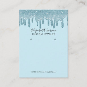 Carte D'appel Parties scintillant de thème Couleur bleu clair lâ