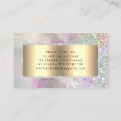 Carte D'appel Parties scintillant holographique marbré Aquarelle (Dos)