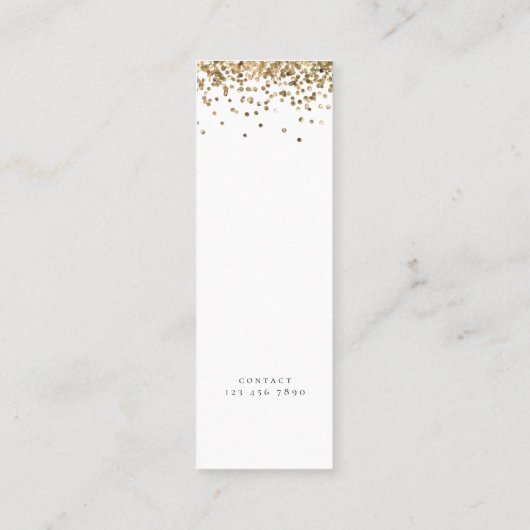 Carte D'appel Parties scintillant Or tendance Photo 2024 Graduat (Dos)