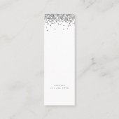 Carte D'appel Parties scintillant Silver tendance Photo 2024 Gra (Dos)