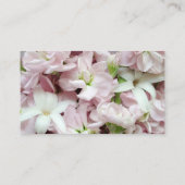 Carte D'appel Pastel fleurs de printemps closeuse (Dos)