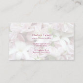 Carte D'appel Pastel fleurs de printemps closeuse (Devant)