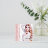 Carte D'appel Pastel Glitz Custom Pageant Queen Profile Card (Debout devant)