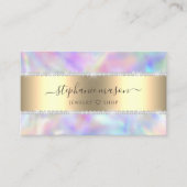 Carte D'appel Pastels holographiques Diamants Arc-en-ciel Affair (Devant)