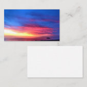 Carte D'appel Peinture numérique - Beau coucher de soleil avec W (Devant / Derrière)