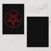 Carte D'appel Pentagram Red Devil (Devant / Derrière)