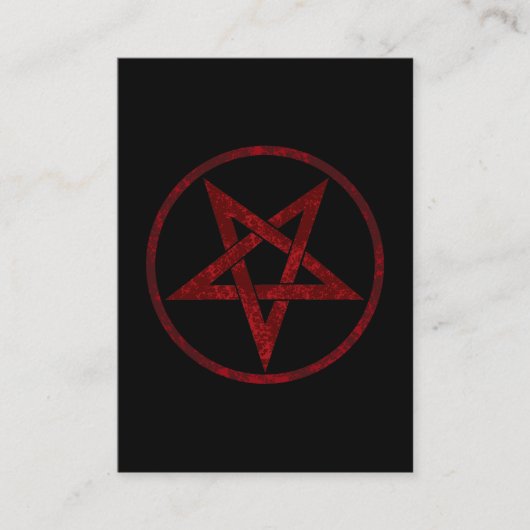 Carte D'appel Pentagram Red Devil (Devant)