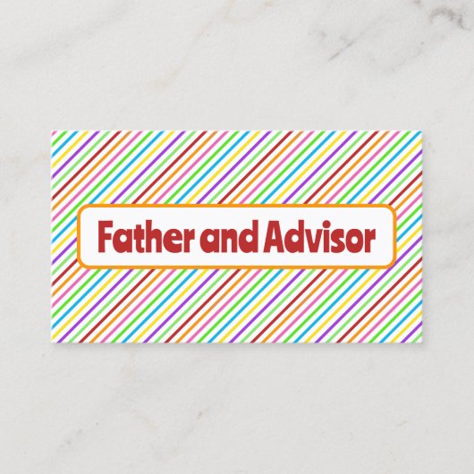 Carte D'appel Père de la mariée (Devant)