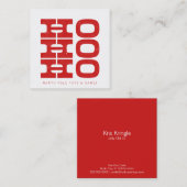 Carte d'appel père Noël Ho Ho Ho Ho (style presse- (Devant / Derrière)