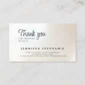 Carte D'appel Perles élégantes de créateur de bijoux - perles (Dos)