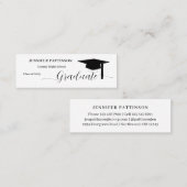 Carte D'appel Personalized Graduation Graduate Name (Devant / Derrière)