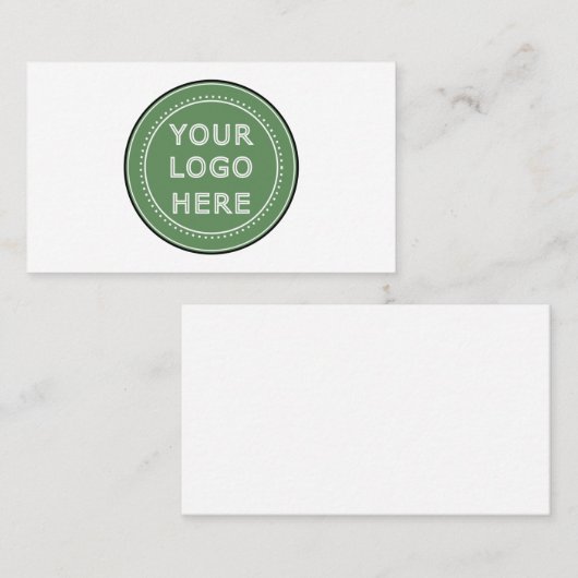 Carte D'appel Personnalisé, élégant, moderne et minimal (Devant / Derrière)