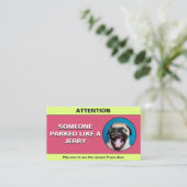 Carte D'appel Personnaliser garée comme un Jerry, drôle de stati (Debout devant)