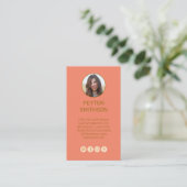 Carte d'appel personnelle pour les couples (Debout devant)