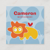 Carte d'appel photo du profil de l'enfant de Lion (Devant)