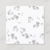 Carte D'appel photo en noir et blanc de flocons de neige (Devant)