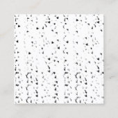 Carte D'appel photo en noir et blanc de gouttes de pluie (Dos)