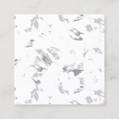 Carte D'appel photo en noir et blanc d'un arrière - plan blanc (Dos)