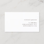 Carte d'appel photo moderne (Dos)