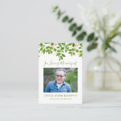 Carte D'appel Photo : prière commémorative Sympathy (Debout devant)