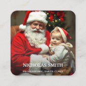 Carte D'appel Photo professionnelle Père Noël (Devant)