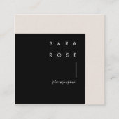 Carte D'appel photographe professionnel minimaliste (Devant)