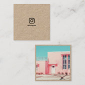 Carte D'appel Photographie minimale médias sociaux Instagram kra (Devant / Derrière)
