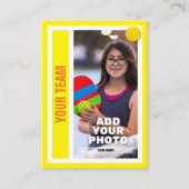 Carte D'appel Pickleball Player - Bright Yellow Card (Devant)