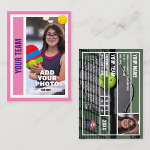 Carte D'appel Pickleball Player - Pink