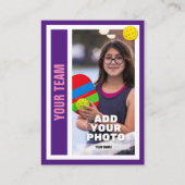 Carte D'appel Pickleball Player - Royal Purple (Devant)