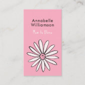 Carte d'appel Pink Daisy maman (Devant)