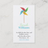 Carte d'appel Pinwheel pour enfants (Devant)