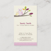 Carte D'appel PixDezines Maman + Baby owowers puériculture (Dos)